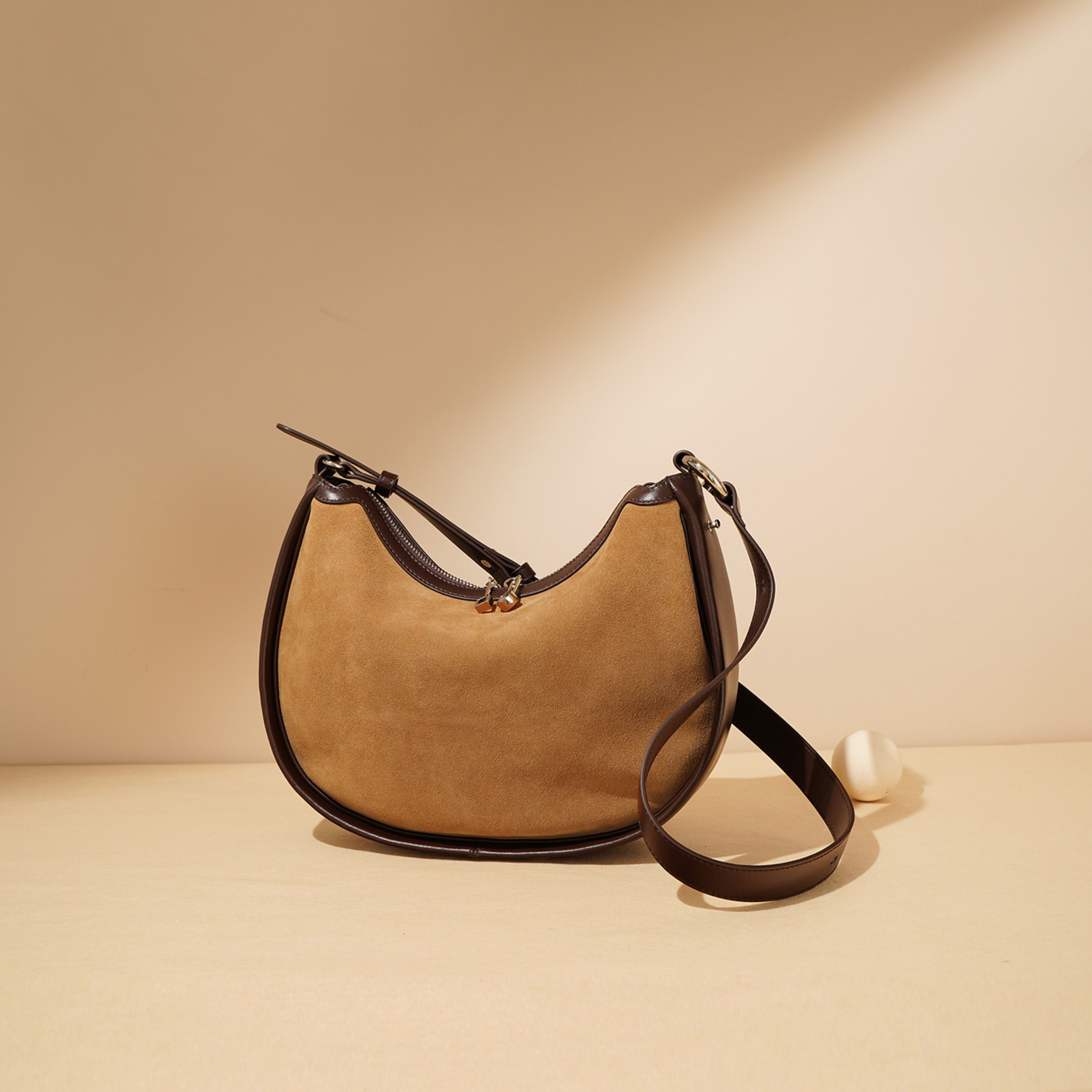 Rabkyn's Suede Luna Bag